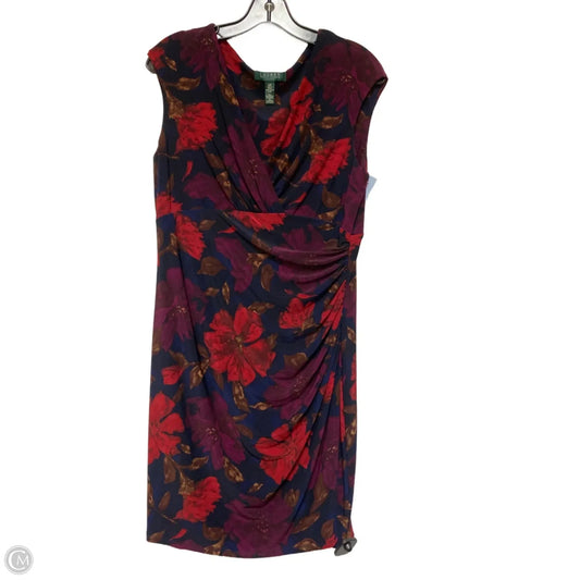 Dress Casual Short By Ralph Lauren In Floral Print, Size: Xlp