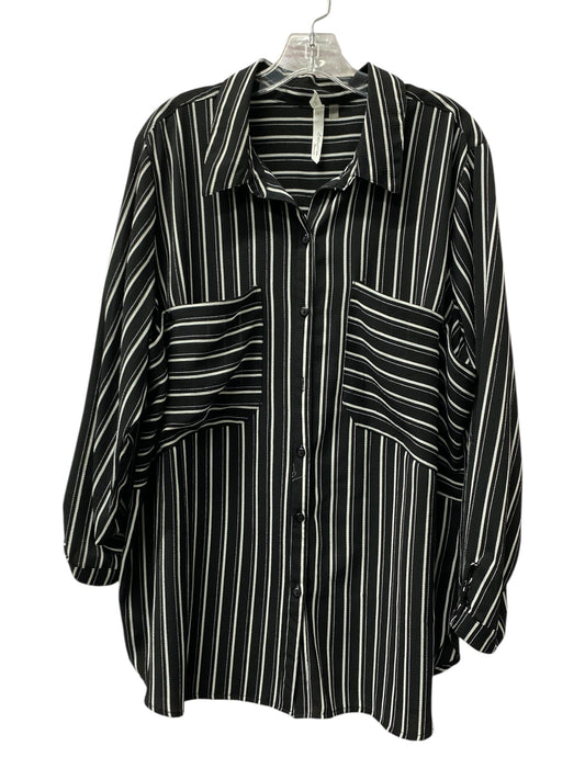 Top Ls By Ny Collection In Black, Size:3X