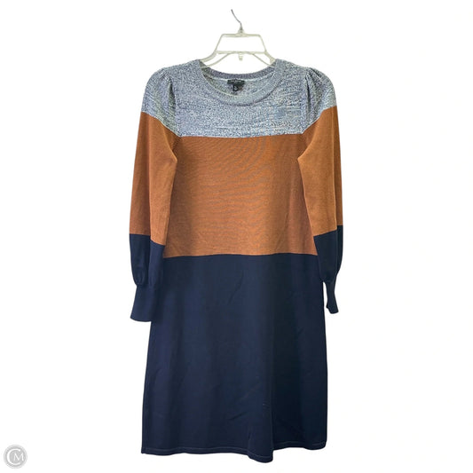 Dress Sweater By Talbots In Blue & Brown, Size: Sp