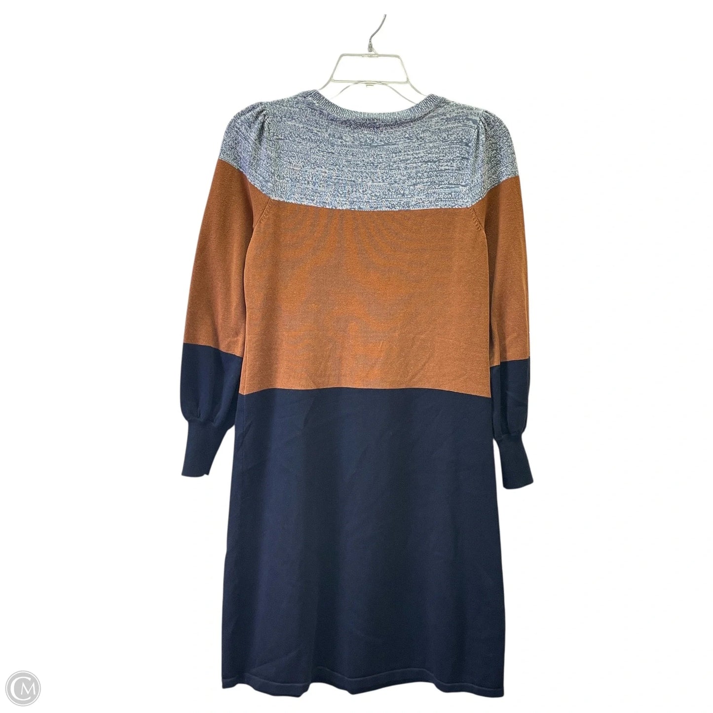 Dress Sweater By Talbots In Blue & Brown, Size: Sp
