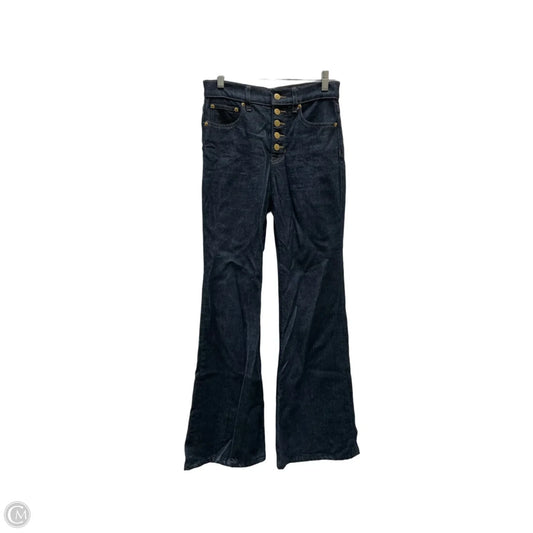 Jeans Flared By J. Crew In Blue Denim, Size: 2