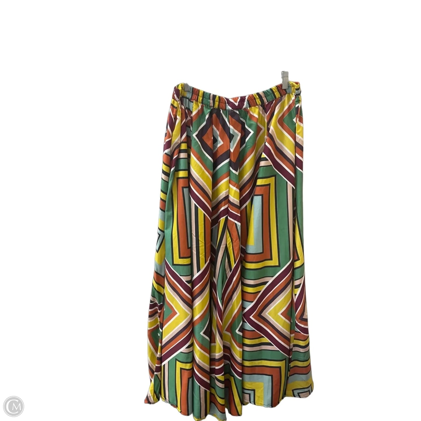 Skirt Maxi By Ashley Stewart In Brown & Yellow, Size: 2x
