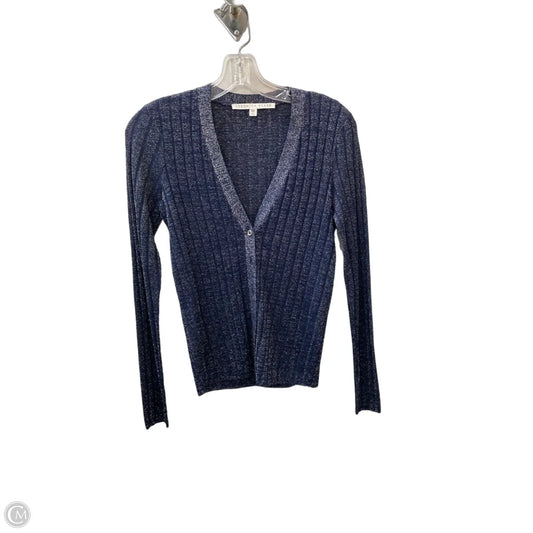Cardigan By Veronica Beard In Blue & Silver, Size: Xs