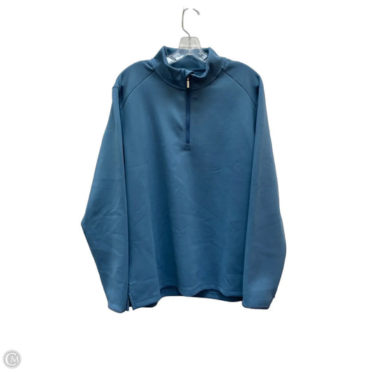 Athletic Top Long Sleeve Collar By Kirkland In Blue, Size: L