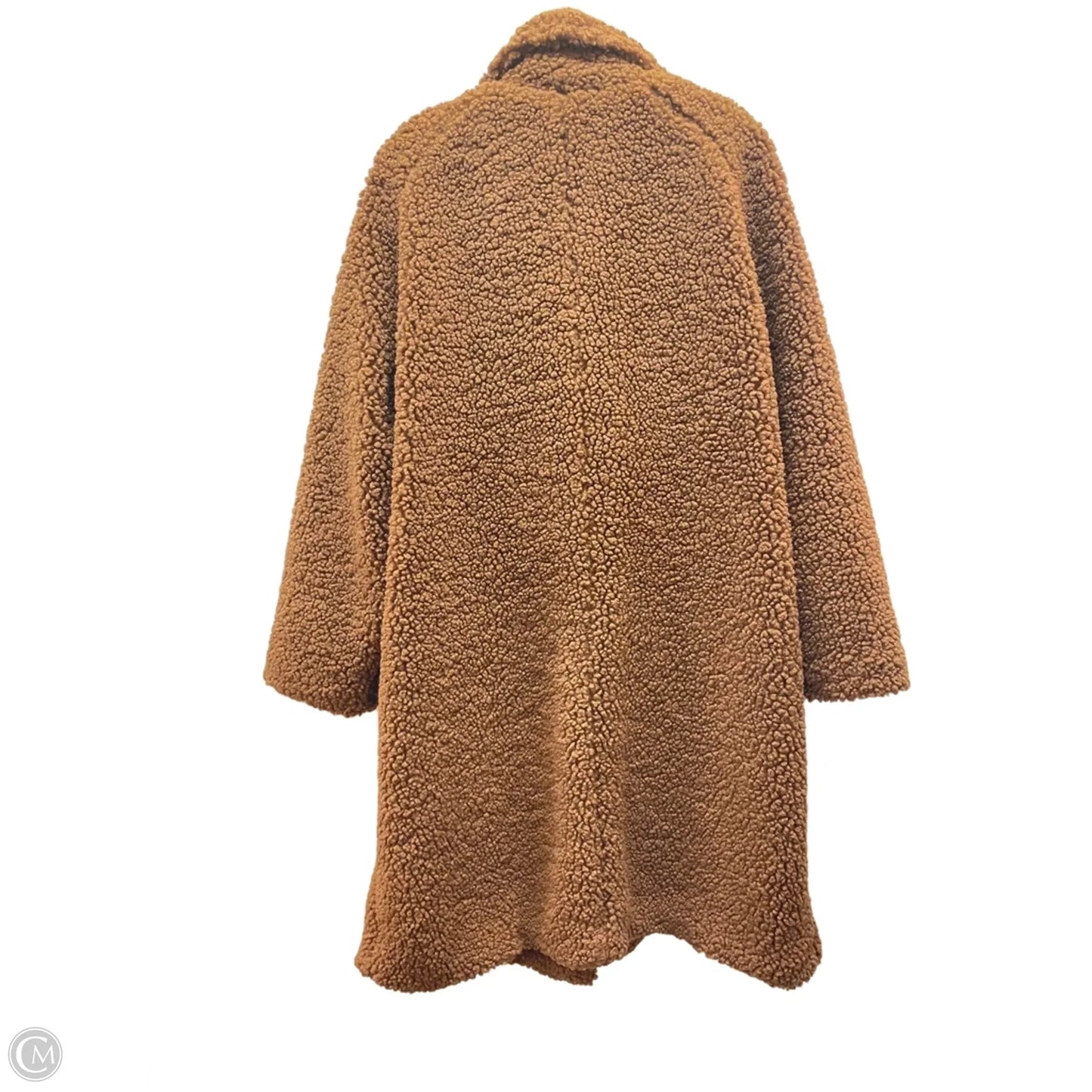 Coat Faux Fur & Sherpa By Bcbg In Brown, Size: Xxl