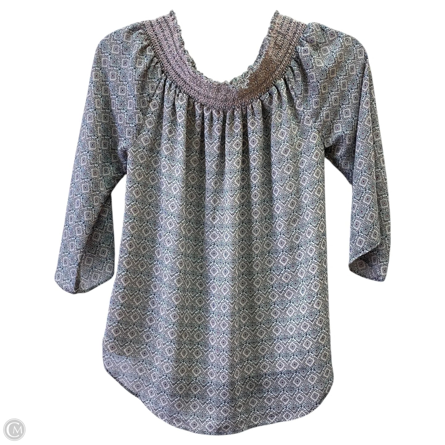 Top 3/4 Sleeve By Rose And Olive In Peach, Size: S