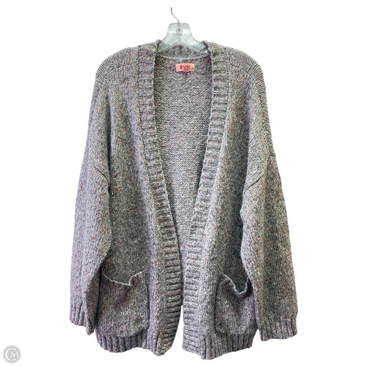 Cardigan By Evri In Grey, Size: 1x