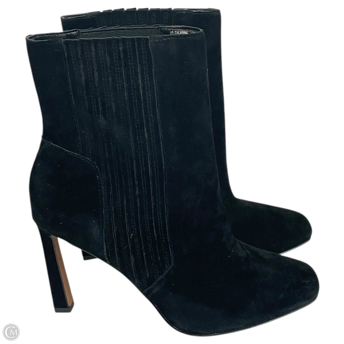 Boots Ankle Heels By Vince Camuto In Black, Size: 9.5
