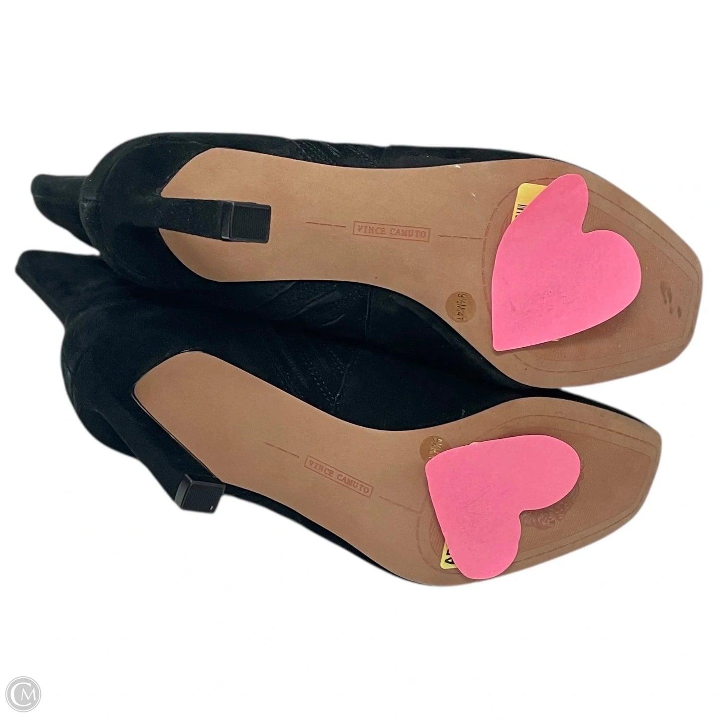 Boots Ankle Heels By Vince Camuto In Black, Size: 9.5