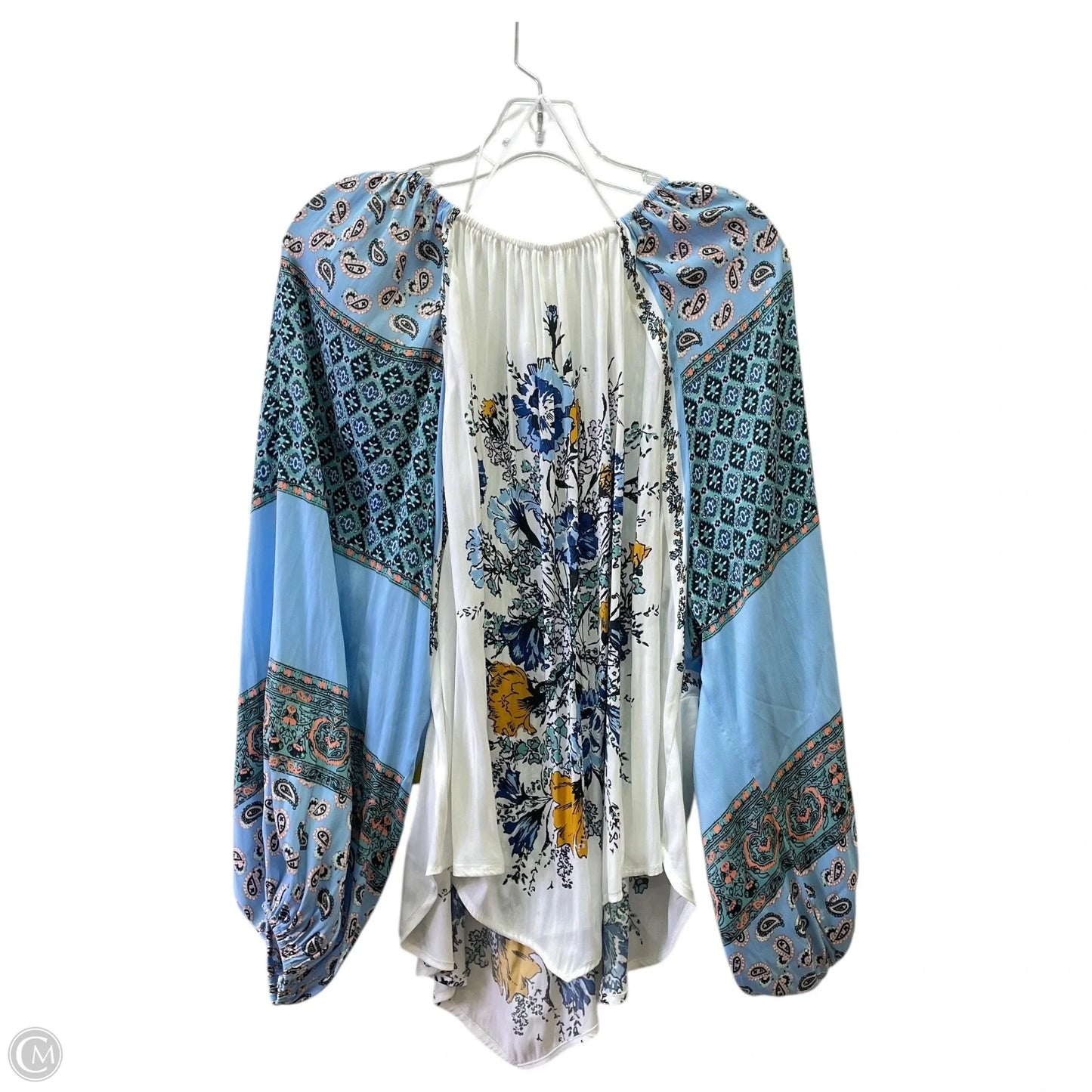 Top Long Sleeve Basic By Free People In Blue, Size: S