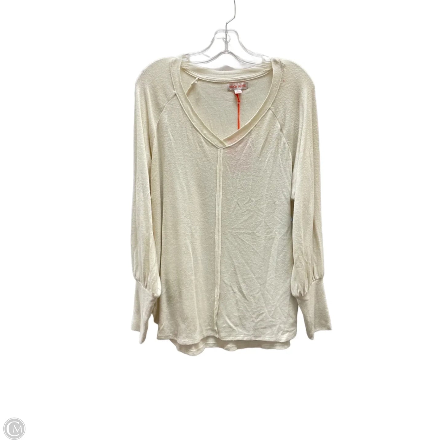Sweater By Knox Rose In Cream, Size: M