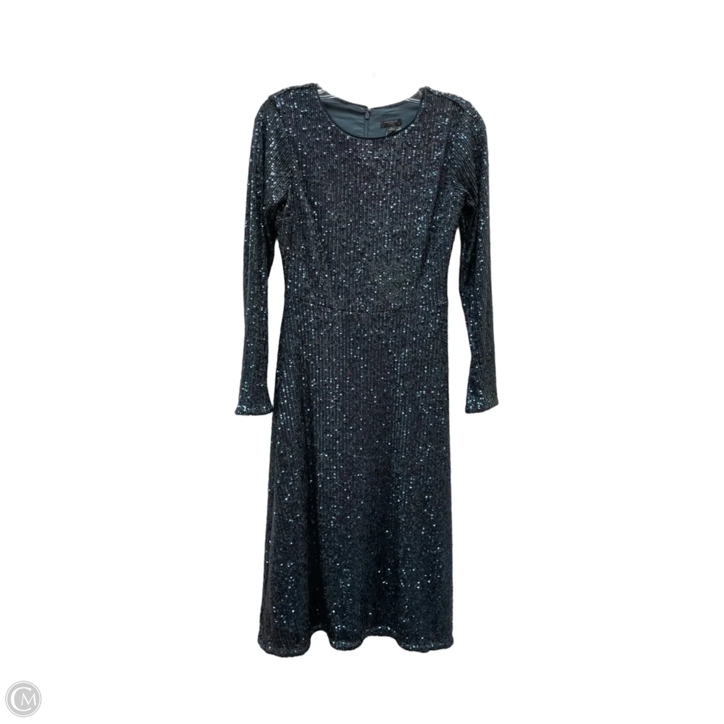 Dress Casual Midi By Ann Taylor In Navy, Size: Sp