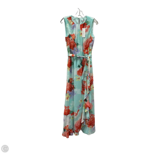 Dress Casual Maxi By Calvin Klein In Floral Print, Size: S