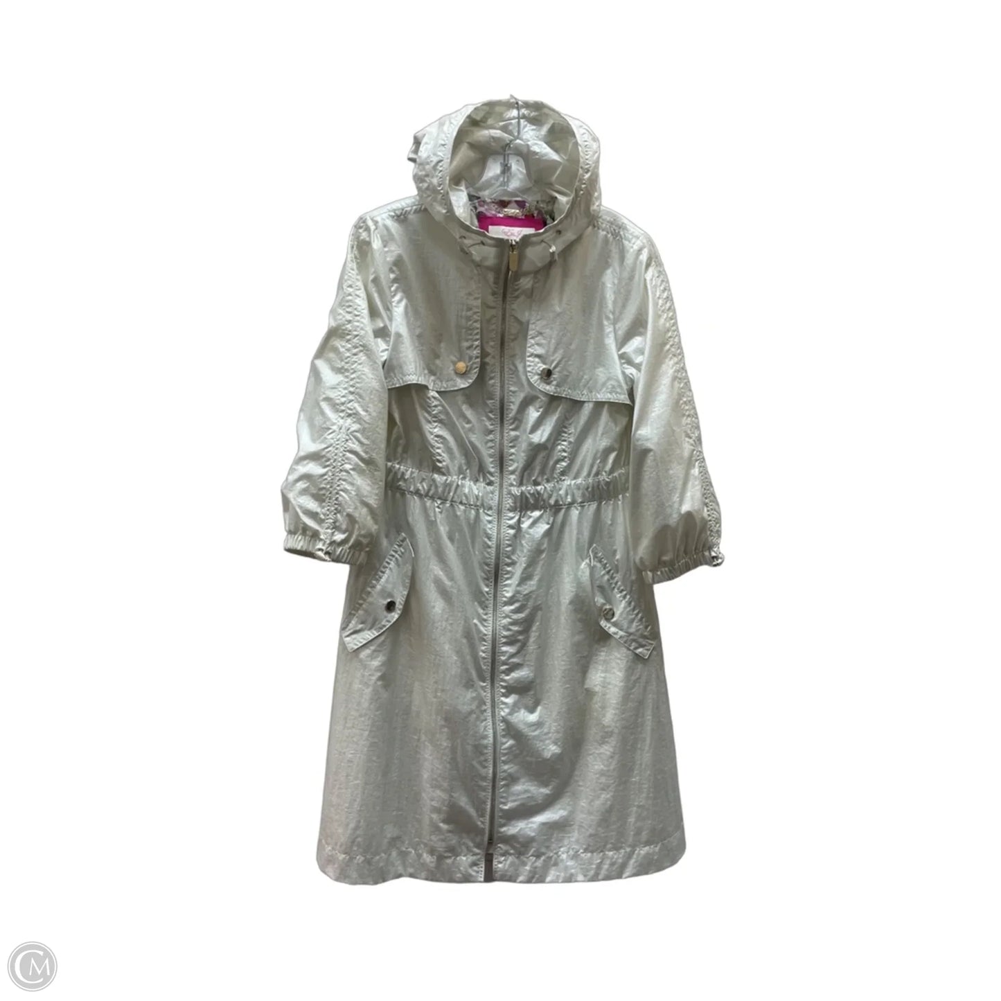 Jacket Windbreaker By Eliza J In White, Size: M