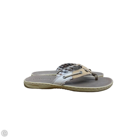 Sandals Flip Flops By Sperry In Taupe, Size: 6