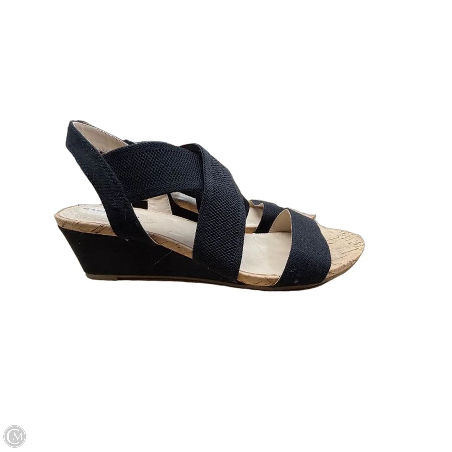 Sandals Heels Wedge By Bandolino In Black, Size: 8