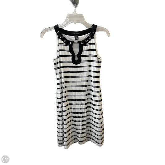 Dress Casual Midi By White House Black Market In Black & White, Size: Xxs