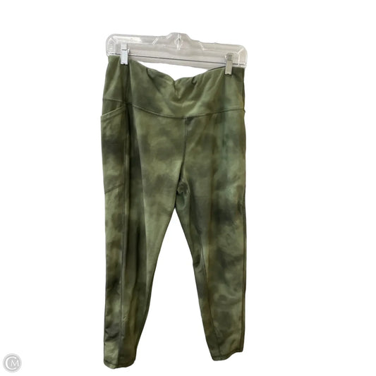 Athletic Leggings By Dsg Outerwear In Green, Size: L