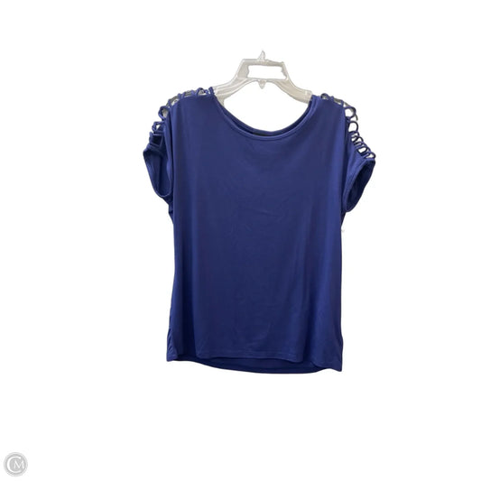 Top Sleeveless By Tahari In Blue, Size: S