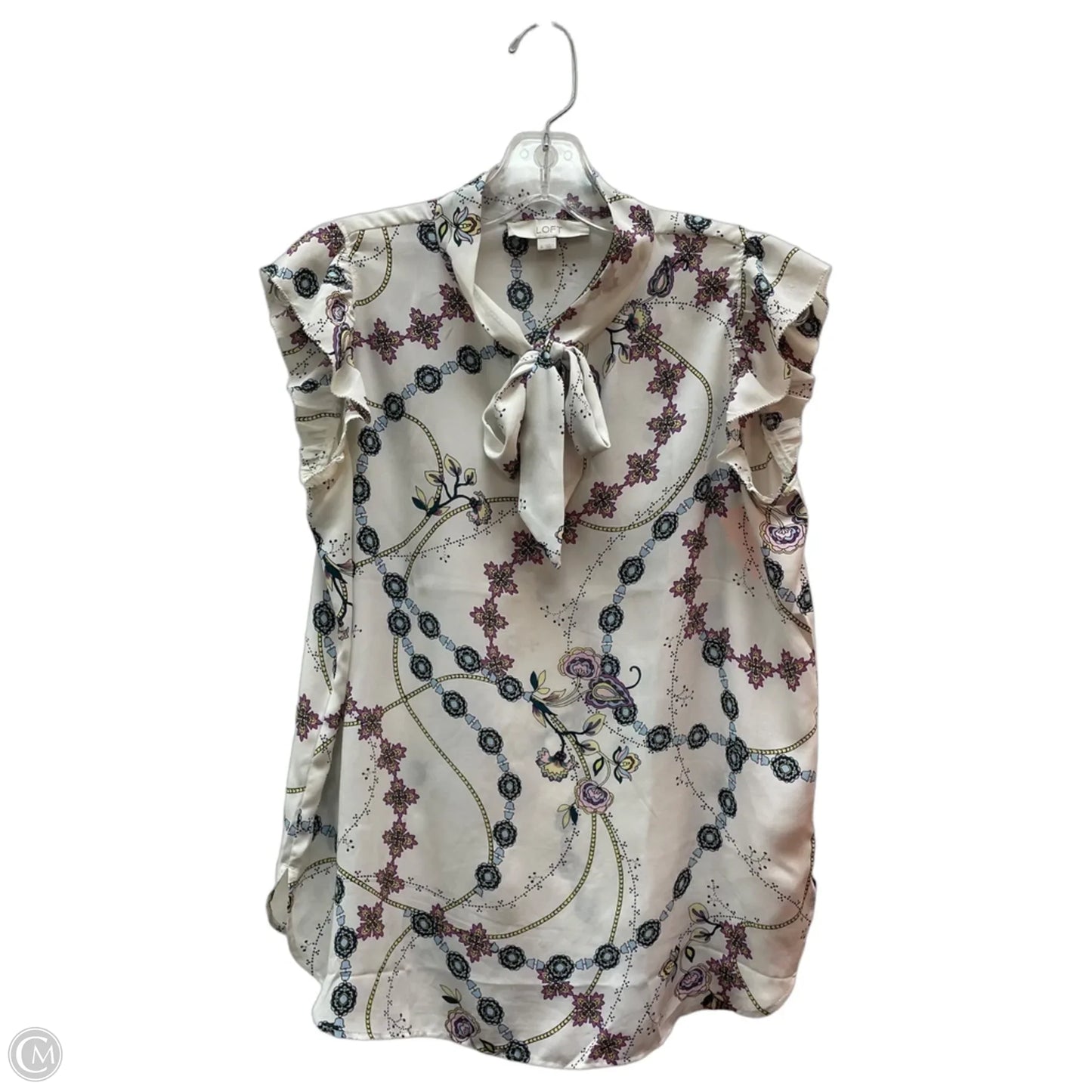 Top Sleeveless Basic By Loft In Floral Print, Size: S