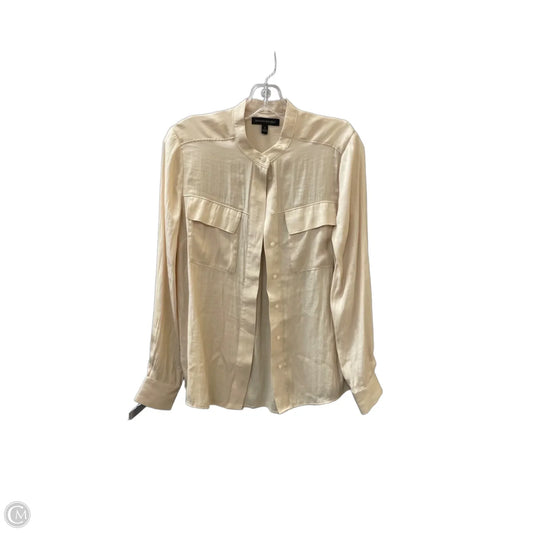 Blouse Long Sleeve By Banana Republic In Cream, Size: S