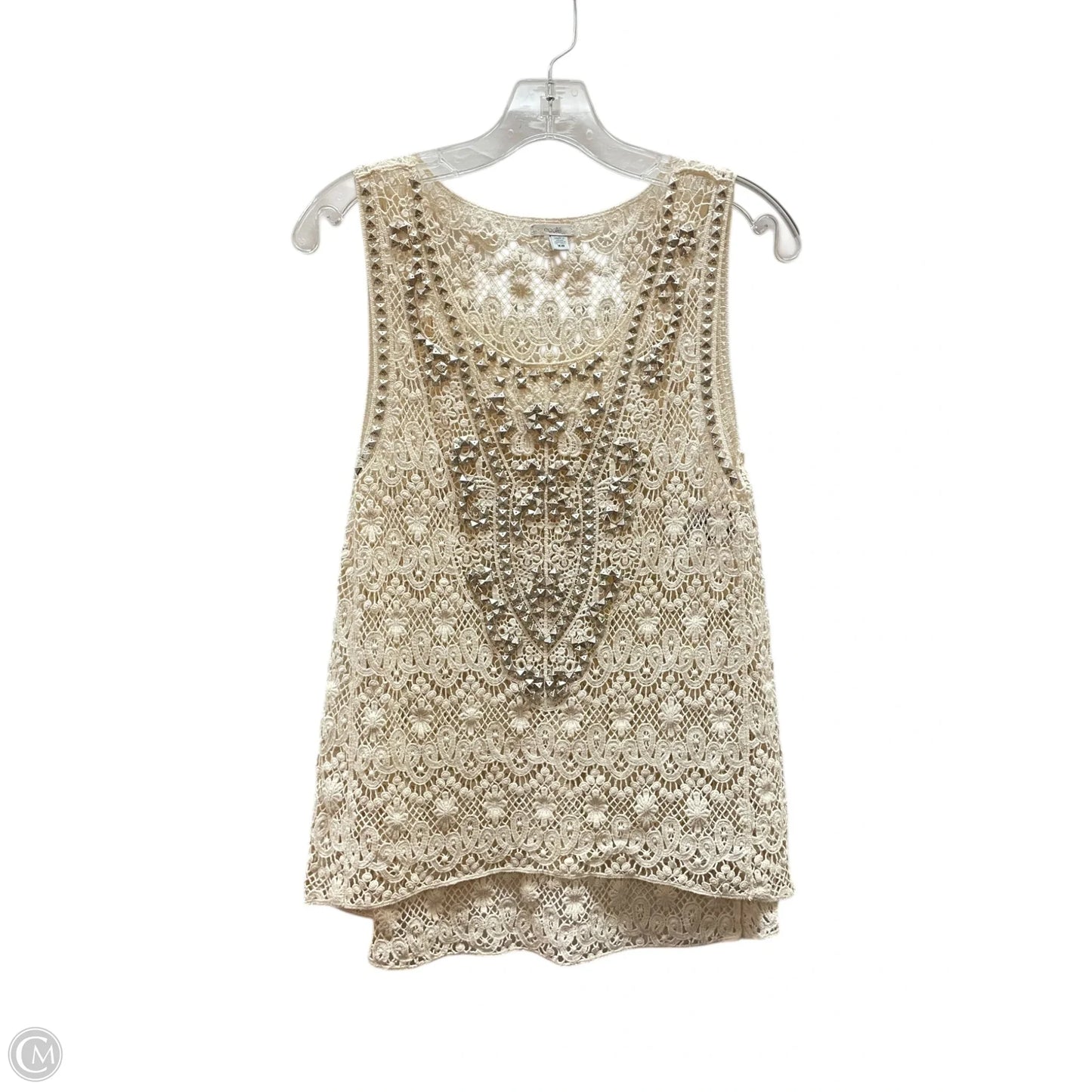 Top Sleeveless Basic By Ecote In Cream, Size: Xs