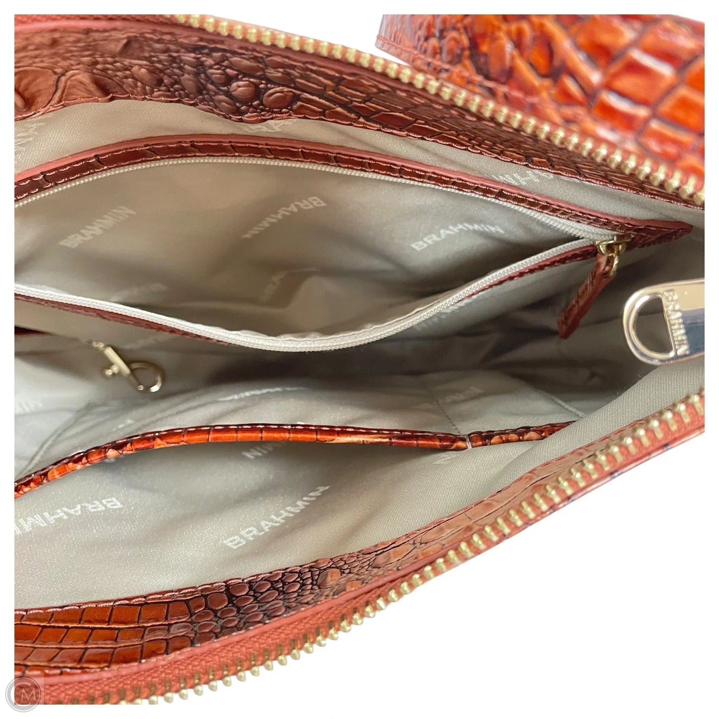 Handbag Designer By Brahmin, Size: Large