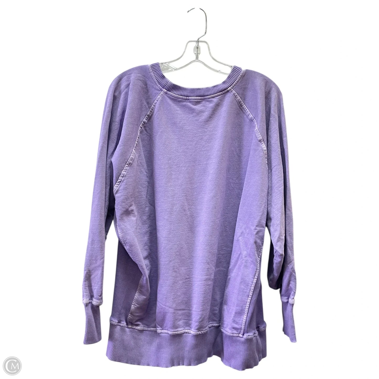 Sweatshirt Crewneck By Zenana In Purple, Size: 2x
