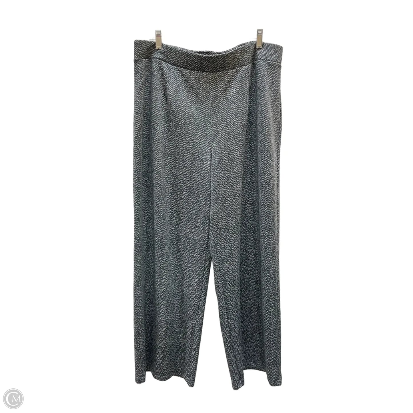 Pants Dress By Ashley Stewart In Black & Grey, Size: 18