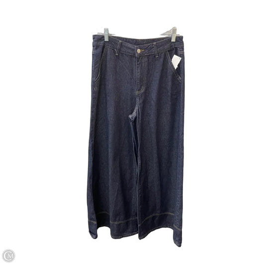 Jeans Flared By Cider In Blue, Size: M