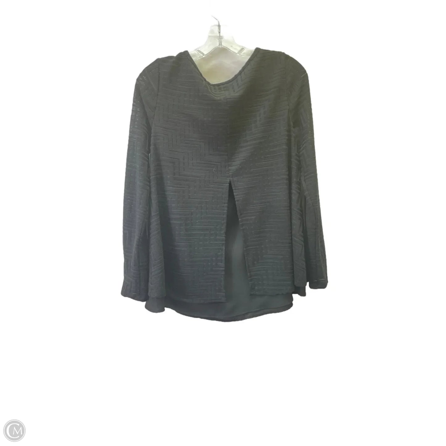 Blouse Long Sleeve By Limited In Black, Size: S