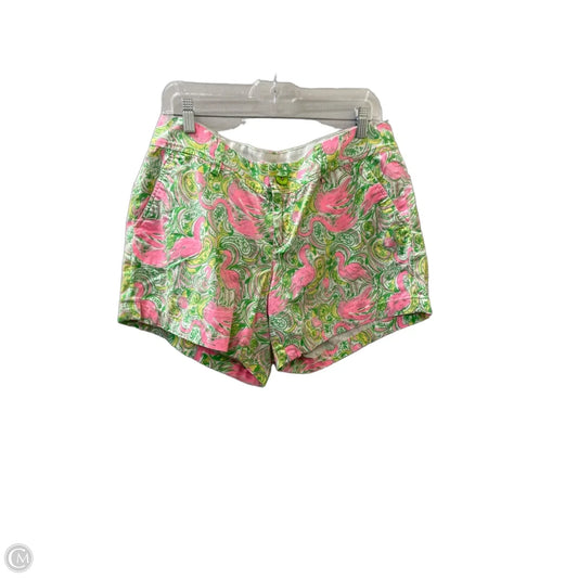 Shorts Designer By Lilly Pulitzer In Green & Pink, Size: 12