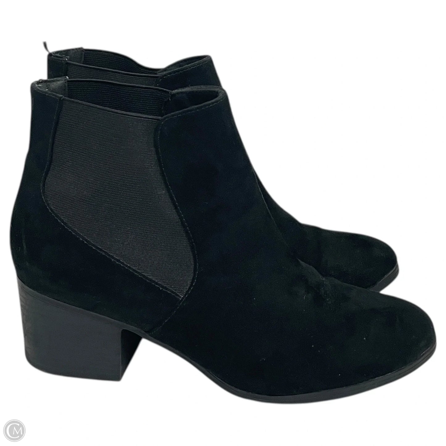 Boots Ankle Heels By Divided In Black, Size: 8.5