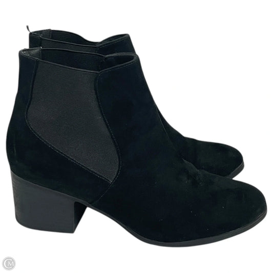 Boots Ankle Heels By Divided In Black, Size: 8.5