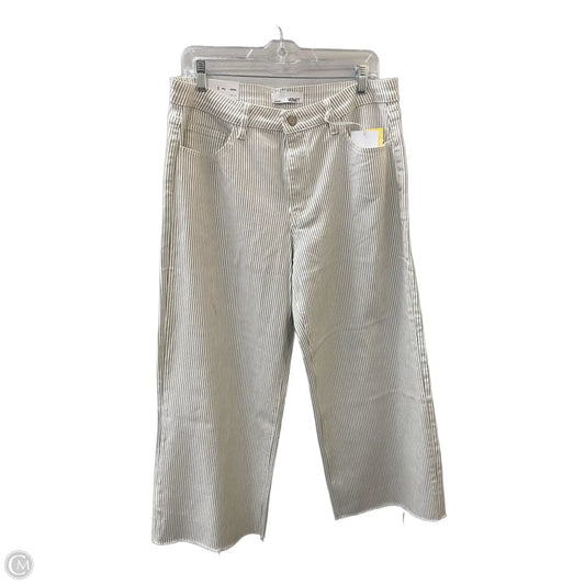 Pants Wide Leg By Vervet In Grey & White, Size: 14