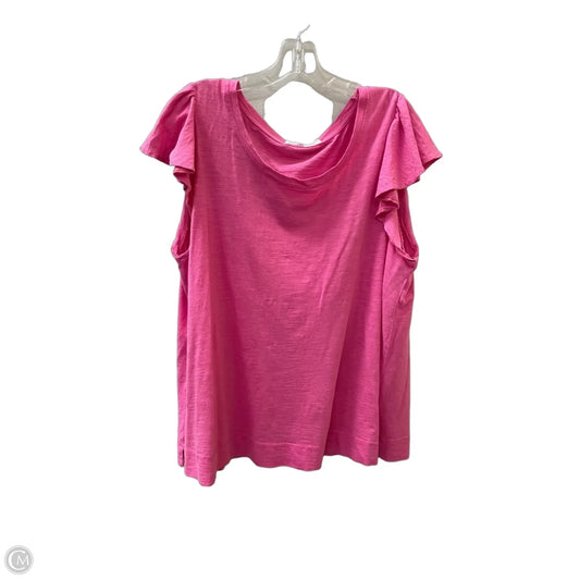 Top Short Sleeve Basic By Jane And Delancey In Pink, Size: Xl