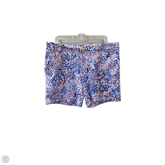 Shorts Designer By Lilly Pulitzer In Blue & Pink, Size: 14