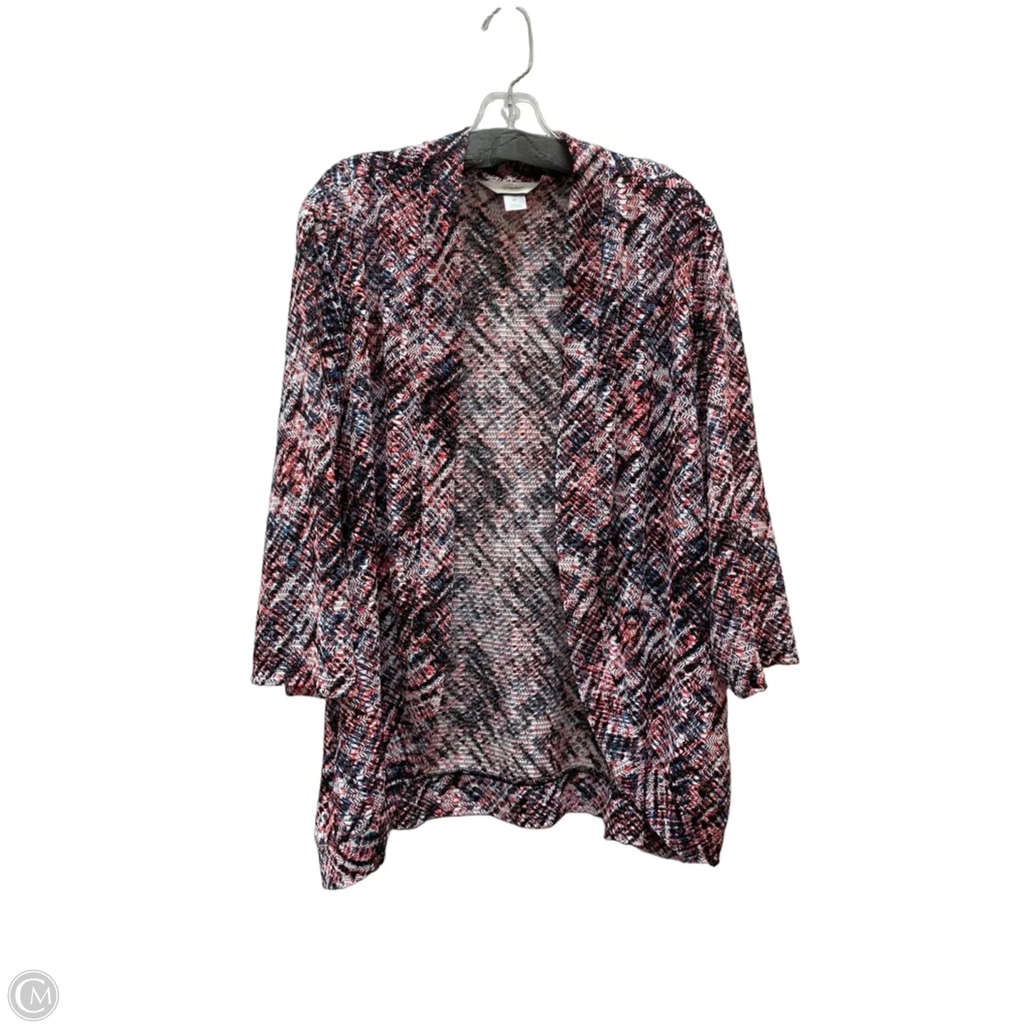 Cardigan By Cj Banks In Blue & Orange, Size: 2x