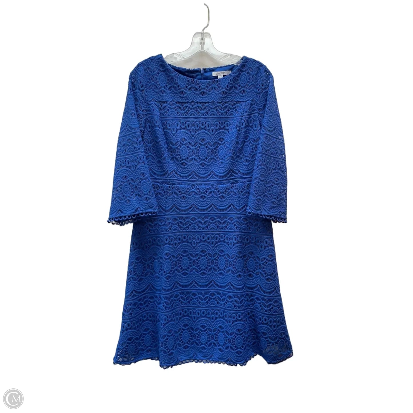 Dress Party Midi By Chicos In Blue, Size: S