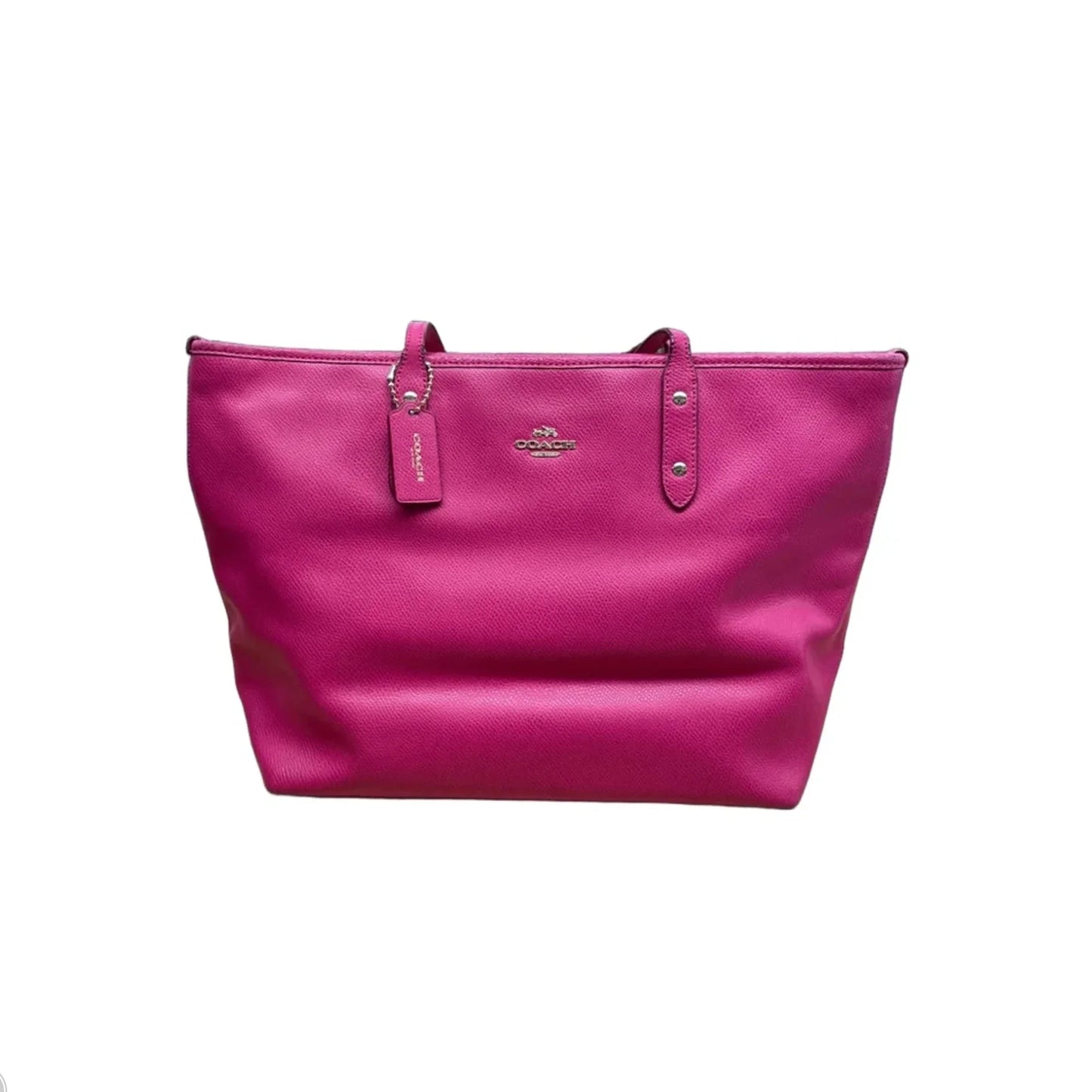 Tote Designer By Coach, Size: Large PINK
