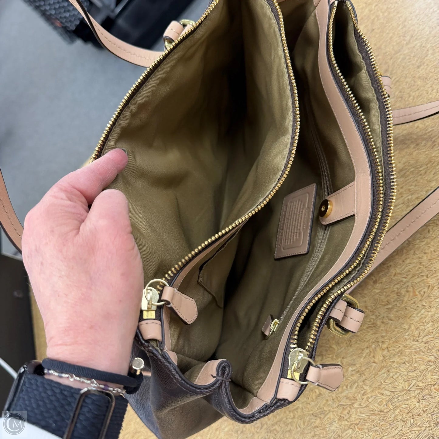 Handbag Designer By Coach, Size: Large