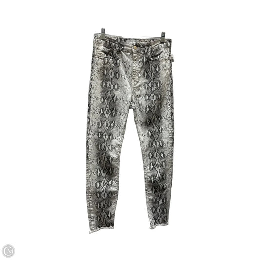 Pants Cropped By Zara Women In Snakeskin Print, Size: 6