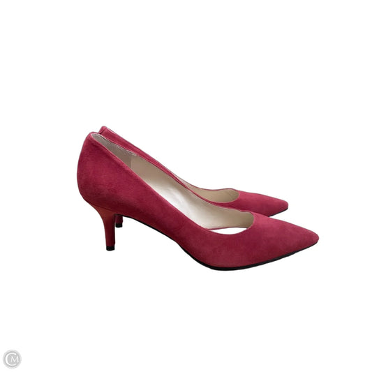 Shoes Heels Kitten By Nine West In Red, Size: 9.5