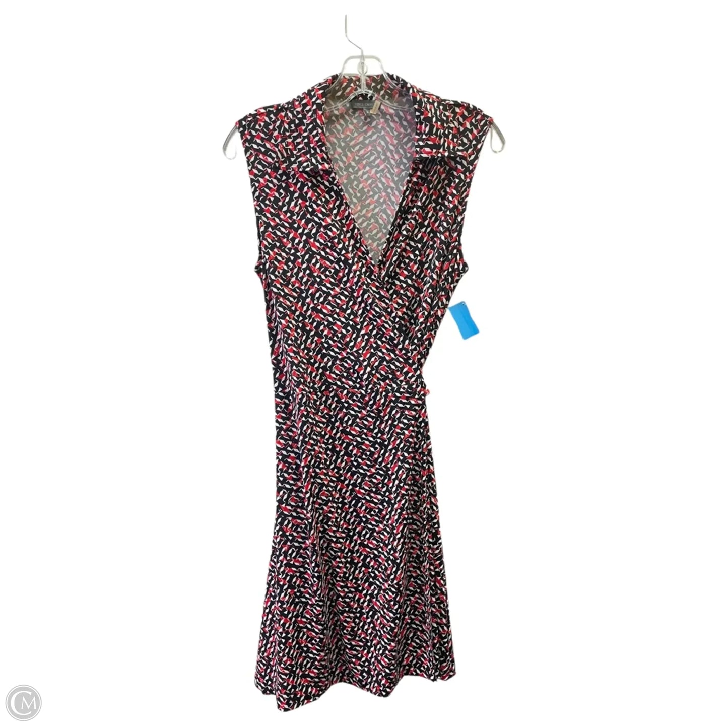 Dress Casual Short By Vince Camuto In Black & Red, Size: M