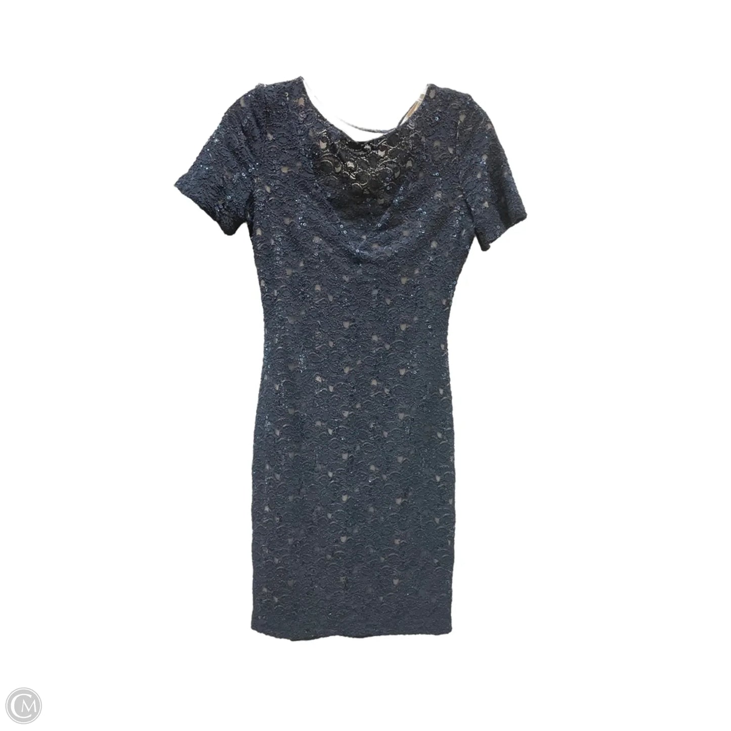 Dress Party Midi By Badgley Mischka In Blue, Size: S