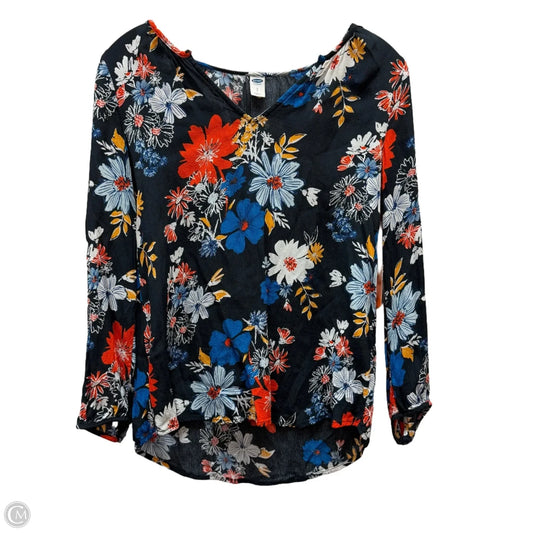 Top Long Sleeve By Old Navy In Blue, Size: S