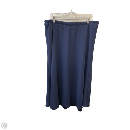 Skirt Midi By Appleseeds In Blue, Size: 16