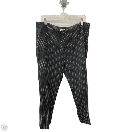 Pants Cropped By Charter Club In Polkadot Pattern, Size: 14