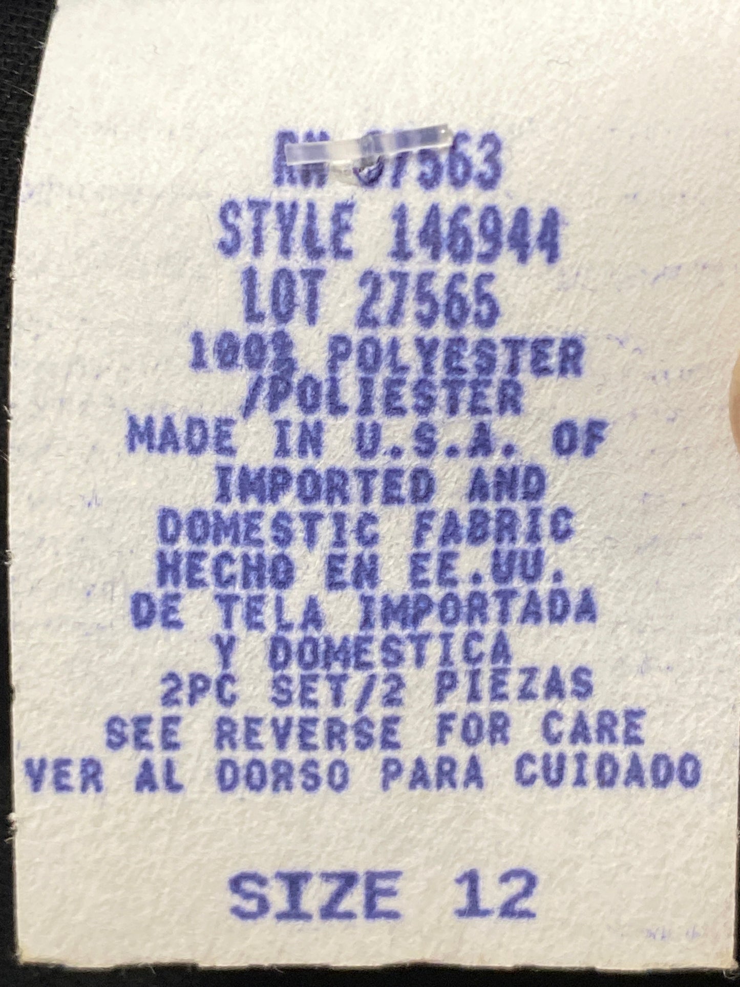 Skirt Set 2pc By Sl Fashions In Black, Size: L