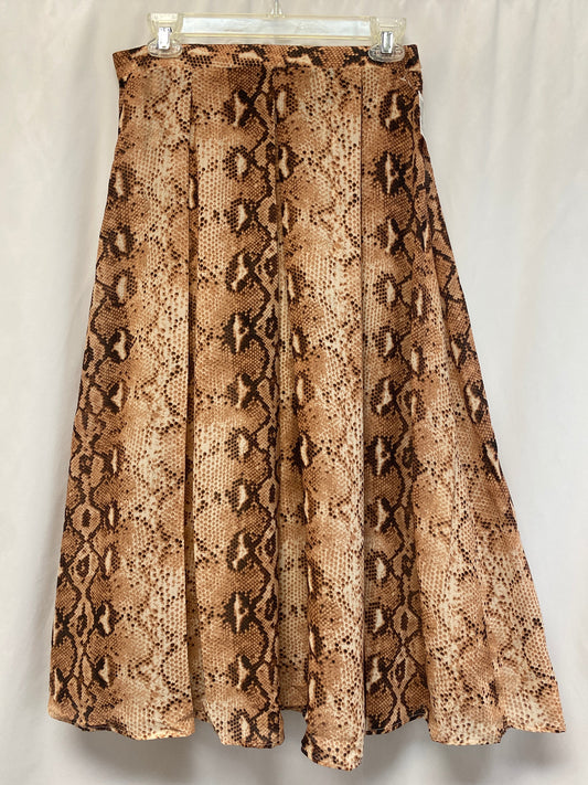 Skirt Maxi By Clothes Mentor In Animal Print, Size: L